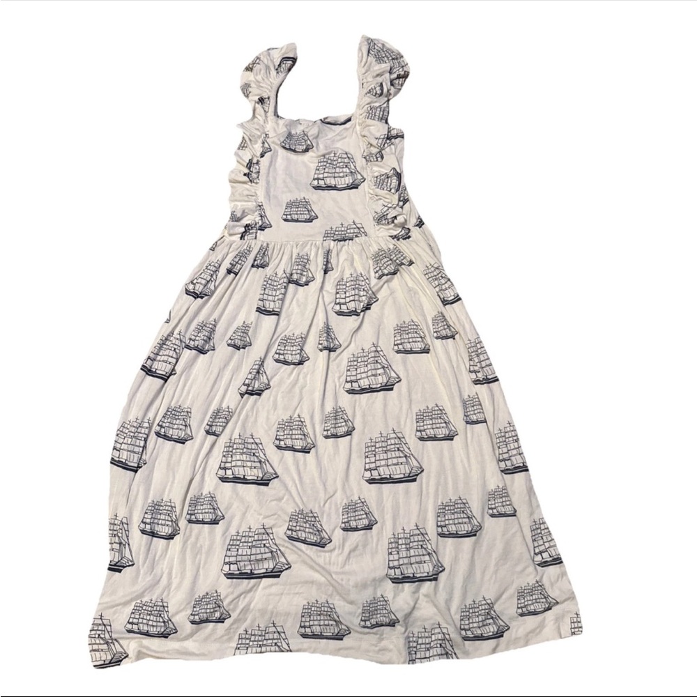 Kate Quinn women’s White Dress with Nautical Print